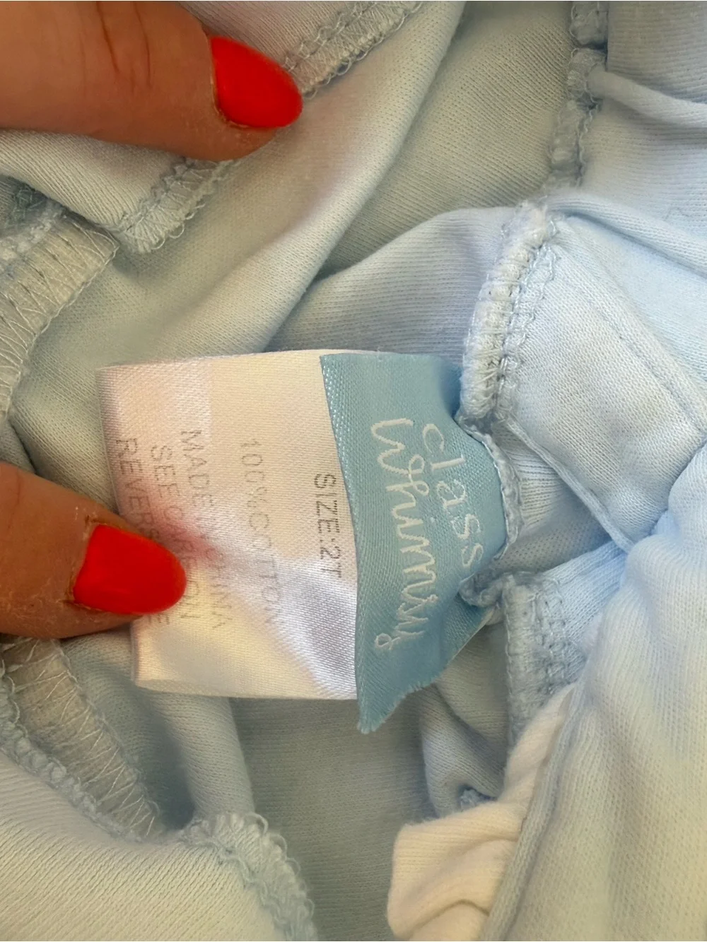 Classic Whimsy Light Blue Ruffle Tiered 2T Dress
